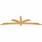 Ekena Millwork Davenport Rough Sawn Timber Gable Bracket, Western Red Cedar, 96"W x 28"H x 2"D x 4"F, 7/12 Pitch GBW096X28X0204DAV00RWR - alternate 4